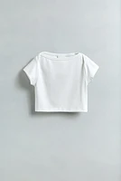 TOP CROPPED UNI ÉLASTIQUE