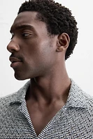 OPEN TEXTURED SHIRT