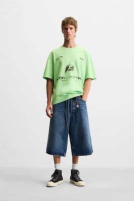 WASHED PRINT T-SHIRT