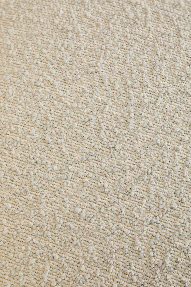 UPHOLSTERED BOUCLÉ ACCENT CHAIR