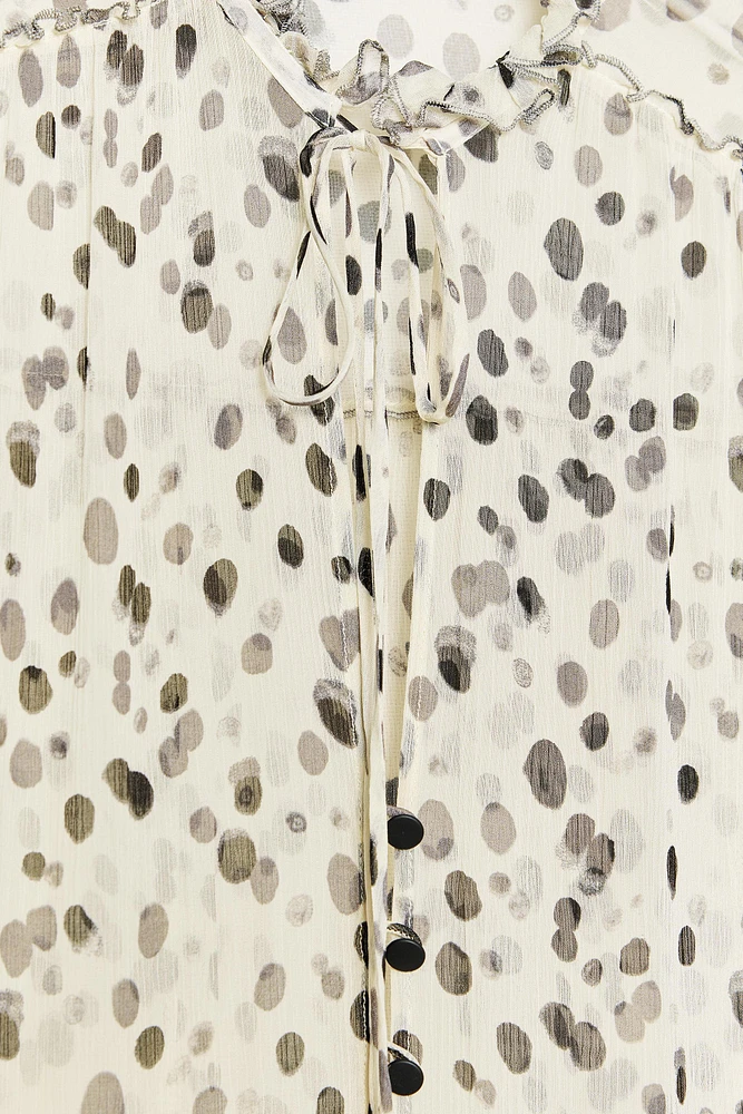 ZW COLLECTION POLKA DOT SHIRT