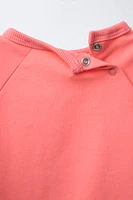 SWEATSHIRT AND BERMUDA SHORTS SET WITH LABEL