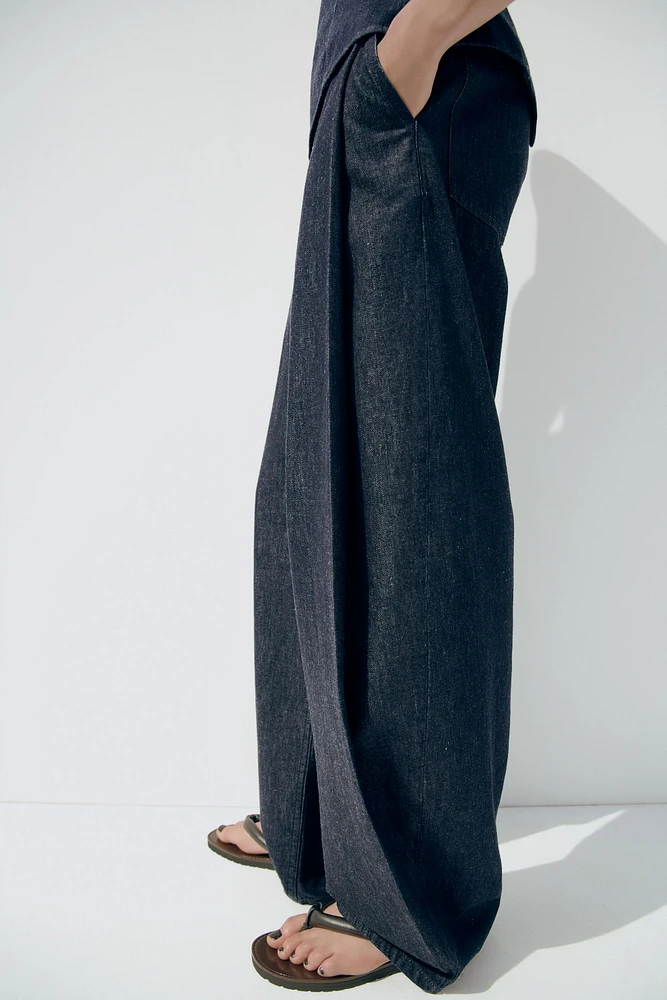 PANTALON DENIM TRF À PINCES