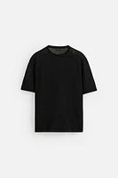 TEXTURED KNIT T-SHIRT