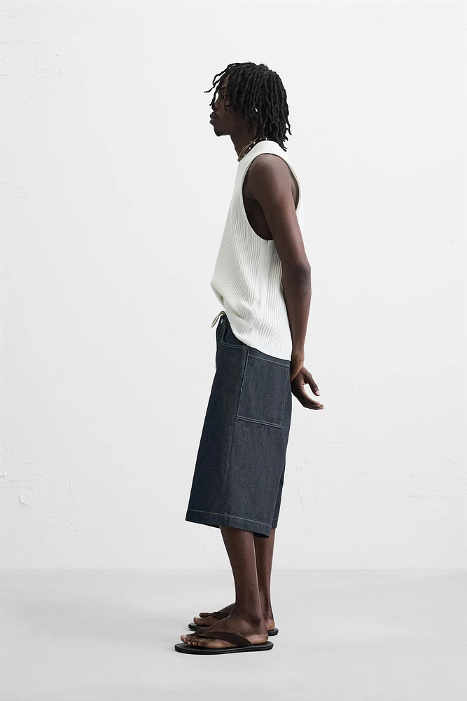 BERMUDA EN DENIM OVERSIZE