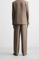 PANTALON DE COSTUME STRUCTURÉ RAYURES