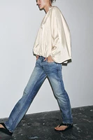 STRAIGHT CUT MID RISE JEANS ZW COLLECTION