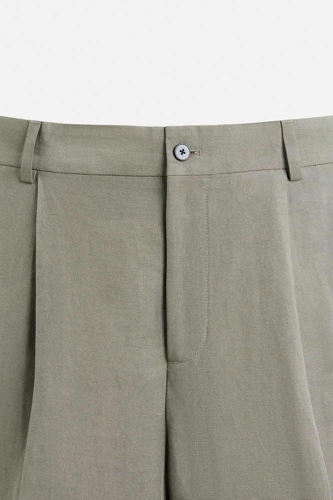 PANTALON DE COSTUME LYOCELL ET LIN