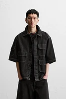 DENIM SHIRT WITH POCKETS