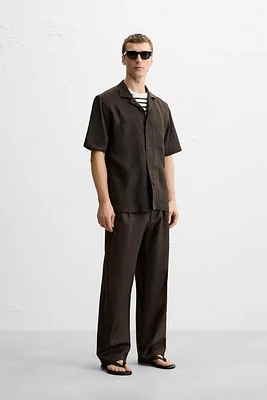 CHEMISE 100 % LIN À POCHES