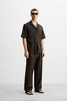 CHEMISE 100 % LIN À POCHES