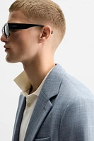 TEXTURED SUIT BLAZER