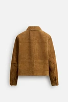 BLOUSON EN CUIR DAIM ÉDITION LIMITÉE