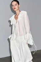 ZW COLLECTION RUFFLED SHIRT