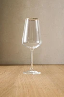 BOHEMIA CRYSTAL GLASS WITH A GOLDEN RIM