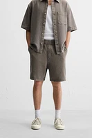 WASHED TEXTURED SHORTS