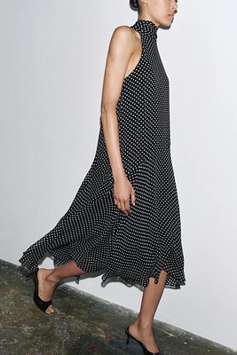 ZW COLLECTION HALTER POLKA DOT DRESS