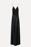 ROBE LONGUE SATINÉE 50E ANNIVERSAIRE