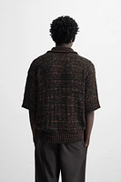 KNIT POLO SHIRT WITH CONTRAST TAPE