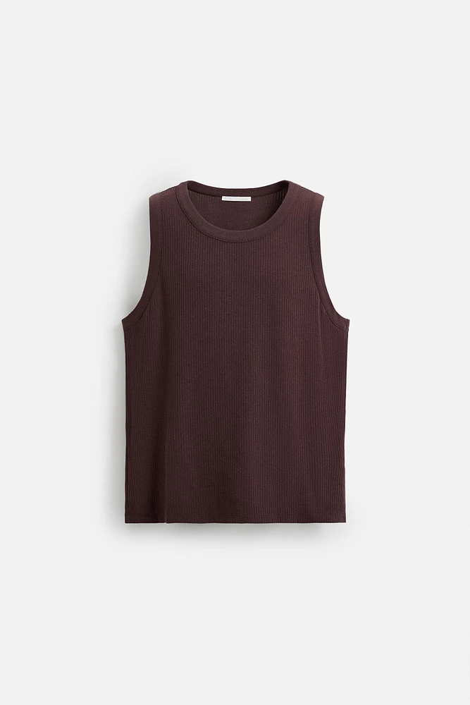 RIBBED TANK TOP