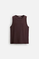 RIBBED TANK TOP