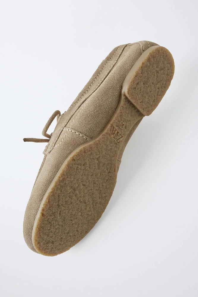 SUEDE DECK SHOES