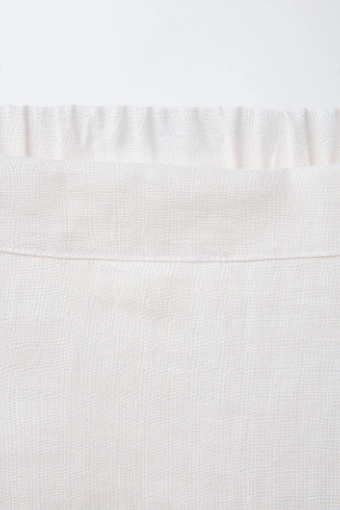 JUPE-SHORT ORGANZA 100 % LIN