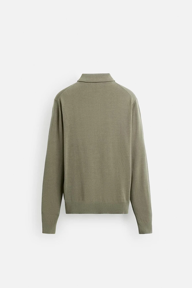 KNIT COTTON POLO SHIRT