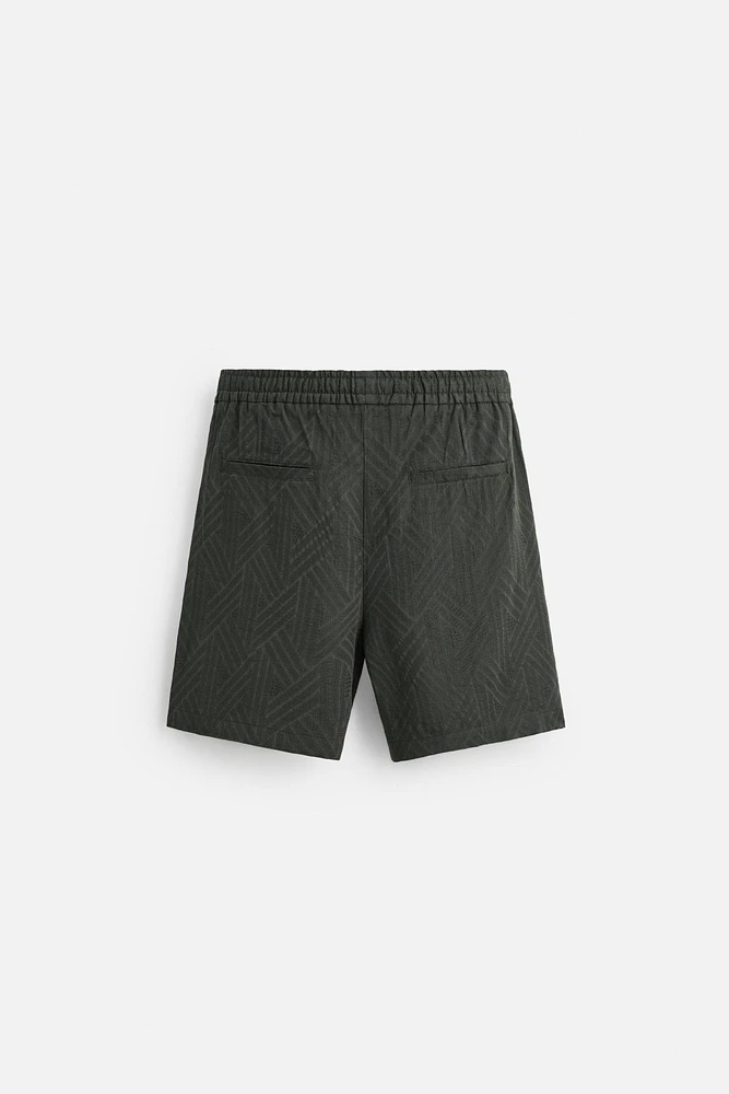 BERMUDA JACQUARD GÉOMÉTRIQUE