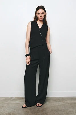 WIDE FIT PANTS WITH DARTS ZW COLLECTION