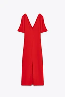 MIDI DRESS WITH GOLD APPLIQUÉS
