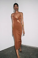 CUT OUT KNIT DRESS