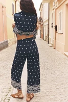 PANTALON JUPE-CULOTTE BROD