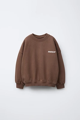 TEXT PRINT SWEATSHIRT