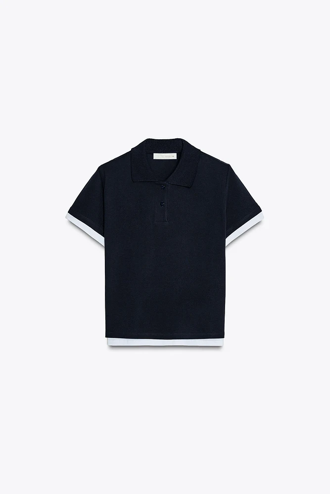COMBINATION POLO TOP