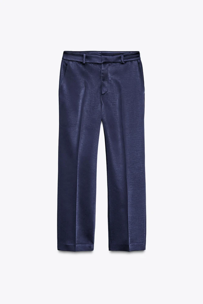 PANTALON EN SATIN ÉPAIS COLLECTION ZW