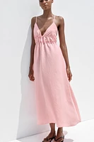 FLOWY MIDI DRESS