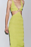 CUT OUT KNIT DRESS