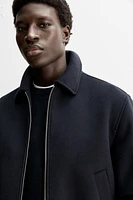 WOOL - CASHMERE BOMBER JACKET