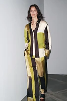 PANTALON IMPRIMÉ SATINÉ
