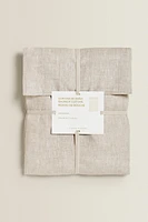 TRANSLUCENT LINEN SHOWER CURTAIN