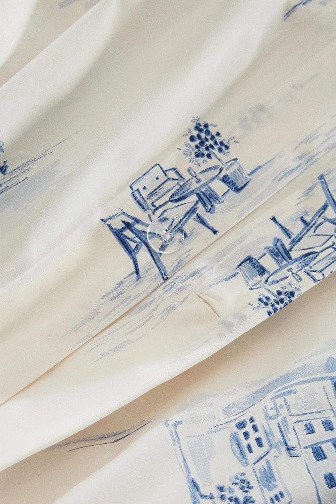 HOUSSE DE COUETTE TOILE JOUY
