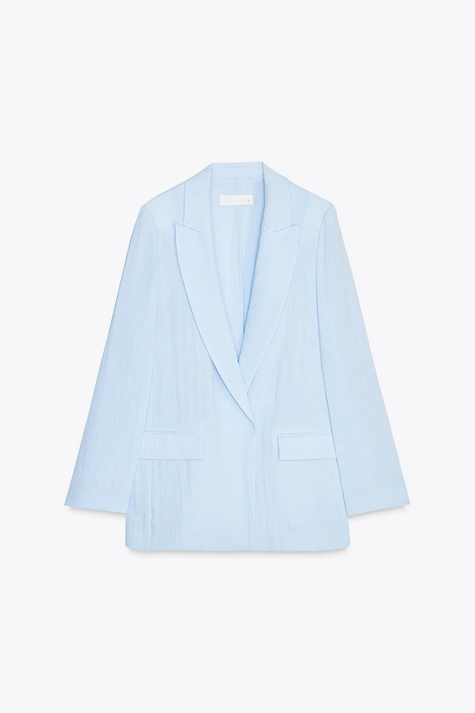VESTE OUVERTE EFFET PLISSÉ