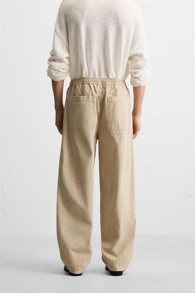 PANTALON RELAXED FIT DÉLAVÉ