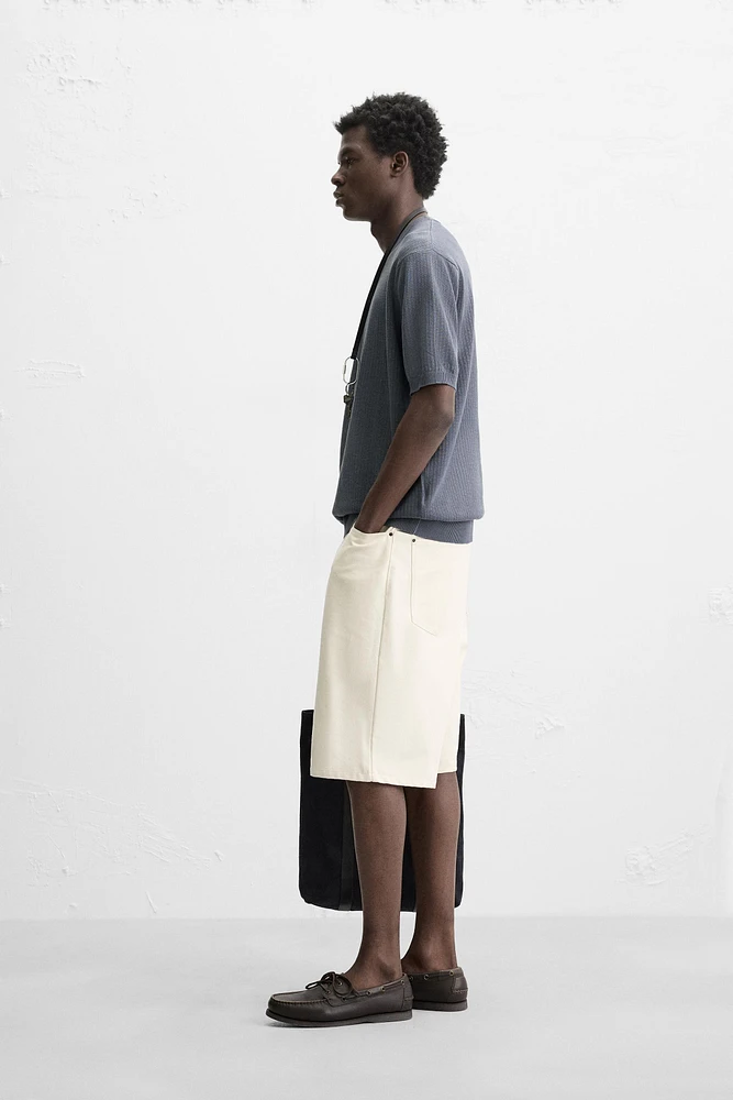 TEXTURED KNIT T-SHIRT