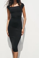 POLYAMIDE MIDI DRESS