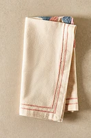 SET OF EMBROIDERED COTTON NAPKINS (SET OF 2)