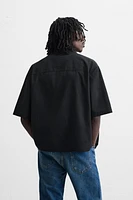 COTTON LINEN JACQUARD SHIRT
