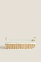 IRONING BASKET WITH FABRIC LINING