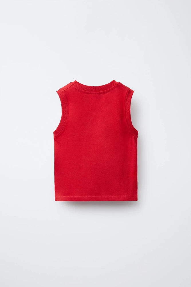 SLEEVELESS POCKET T-SHIRT